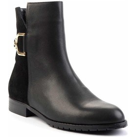 Resim Siyah Siyah Leather Kadın Bot & Bootie K02208021403 Siyah Siyah 