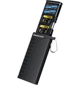 Resim Desiontal Dk10 Taşınabilir Yüksek Hızlı Bilgisayar Telefonu Okuma / Yazma 2'de 1 Kart Okuyucu Büyük Kapasiteli Flash Kartı Kılıfı Siyah 