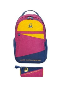 Resim United Colors Of Benetton Color Blocking Unisex Çocuk Çanta Seti - Kırmızı Kirmizi 