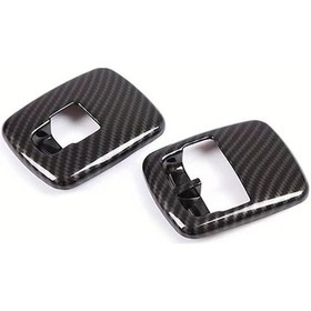 Resim Lumaworld 16-21 Mercedes Benz Smart 453 Karbon Fiber Desenli Cam Kaldırma Çerçevesi Aksesuar 