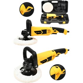 Resim Jetvolt Devir Ayarlı Polisaj Makinesi 6 Kademeli Pasta Cila Kiti 1300 Watt 180 mm - Sarı 