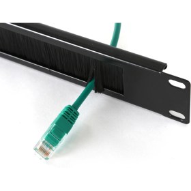 Resim Kastap 1U 19'' Fırçalı Metal Kapama Paneli, Rack Kabinet Aksesuarı 