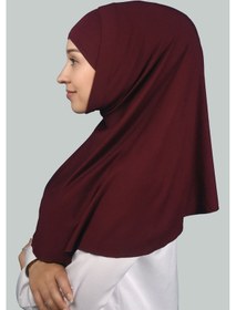 Resim Altobeh İkili Set Pratik Eşarp Hazır Türban Ve Hijab Tesettür Bonesi Bordo 