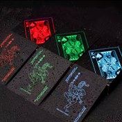 Resim Premium Siyah PVC Oyun Kartları - Texas Hold'em & Oyunlar için Yaratıcı Sihirli Aksesuarlar, Dayanıklı Plastik 