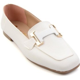 Resim Beyaz Kadın Loafer Ayakkabı K01641022709 
