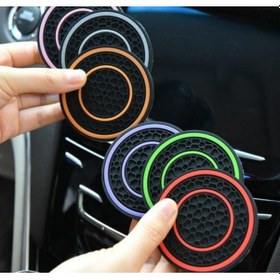 Resim Zhltools Araç İçi Bardak Tutucu Matlar 2 Adet Yeşil Yeşil 