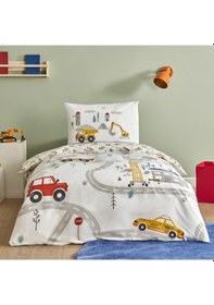 Resim Karaca Home Young Race %100 Pamuk Fitted Tek Kişilik Nevresim Takımı 