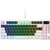 Resim Havit Gamenote Kb884L Rgb Mekanik Türkçe Klavye 1.06inç Tft-lcd Ekran - Brown Switch 