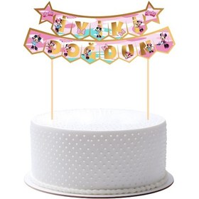 Resim Minnie Mouse Pasta Üstü Banner Tüm Yaşlar 