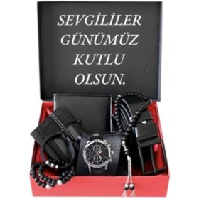 Resim Spectrum Erkek Kol Saati Cüzdan Kartlık Kemer Tesbih 3 Adet Bileklik 