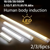 Resim 2/3/6 adet Uzun Şerit İndüksiyon Işıkları, USB Şarj Hareket İndüksiyon Işığı, Kolay Kurulum Mutfak, Dolap, Koridor, Merdivenler ve Ev Dekorasyonu için Kullanılabilir - Sevgililer Günü, Babalar Günü, Anneler Günü Hediyeleri için Uygun 