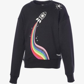 Resim Hummel Hmlastrid Çocuk Siyah Sweatshirt 921896-2001 Siyah 