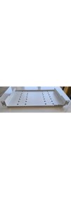 Resim Nif Bilişim 450MM Sabit Raf Rack Kabinet Rafı Soho Kabin Rafı 19'' Kabinet Modem Rafı Vida Somun Dahil Beyaz 