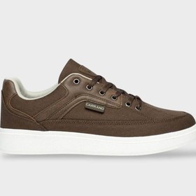 Resim Liger Erkek Keten Gabardin Kumaş Günlük Sneaker Ayakkabı KAHVERENGİ 