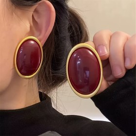 Resim Kadınlar için Mükemmel Müzik Festivali, Gece Kulüpleri, Plaj Tatilleri ve Tatil Kutlamaları için Trendy Büyük Oval Küpe Çifti 
