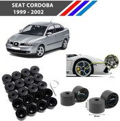 Resim Otozet - Seat Cordoba Bijon Civata Kapağı Siyah Renk 20 Adetli Set 17mm 1k06011739b9 