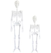 Resim Hombey 2 Adet Halloween Partı Ajanda: Koyu Ortamlarda Parlayan Kemer Adam Kafaları 20cm + 90cm, Rastgele Desen 