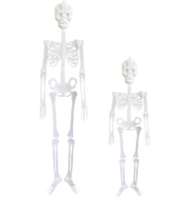 Resim Hombey 2 Adet Halloween Partı Ajanda: Koyu Ortamlarda Parlayan Kemer Adam Kafaları 20cm + 90cm, Rastgele Desen 