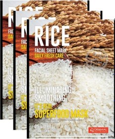 Resim Dermal Aydınlatıcı Ve Pürüzsüzleştirici Tüm Cilt Tipleri İçin Superfood Pirinç Maskesi 25 Gr 3'lü Set 