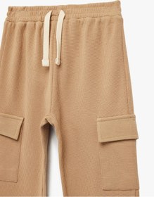 Resim Koton Pamuklu Cep Detaylı Kargo Cepli Eşofman Altı Kahverengi 6smb40044tk Kahve 