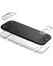 Resim Teknoroket Nintendo Switch 2 Şok Emici Şeffaf Komple Kılıf 