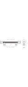 Resim Antik 22 Cm Çekme/Sürgü Kol - Pph9691 0220 Abm-Abm-Abm 