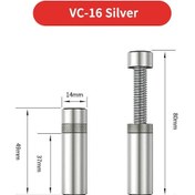 Resim Goldenqian Grafik Kartı Gpu Tutucu Ayarlanabilir Teleskopik Döner Vida Metal Manyetik Kaymaz Destek Dikey Gpu Ekran Kartı Braketi Silvery M Silvery M 