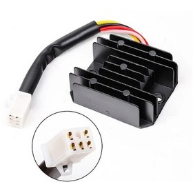 Resim Hightower 5 Kablolu 12v 4/5 Pin Alüminyum Regülatör Redresör Gy6 Cg Cb Motor 50-250cc 