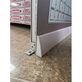 Resim Parke Süpürgeliği Pratik Montajı İçin Sağ Bitim Plastik Aparatı Beyaz (8 cm Süpürgeliğe Uygun) 8 Ad. 