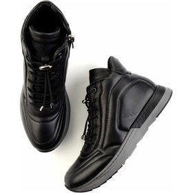 Resim Siyah Hakiki Deri Kadın Bot & Bootie K02331802003 Siyah 