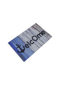 Resim Welcome Baskılı Çift Taraflı Kauçuk Kapı Önü Paspası (456177555) 