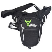 Resim Yeşil Moto Sünger Çantası - Su Geçirmez Oxford Kumaşı, Ayarlanabilir Kemer Ve Bacak Kayışı, Reflektör Şeritli Sürüş Ekipmanı Yeşil Yeşil 