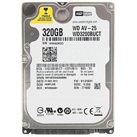 Resim WD AV-25 2.5 inç 320 GB 5400 RPM Sata 2.0 Harddisk 