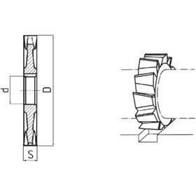 Resim Fett 160X22mm Zps Dın138 Hsse Vals Kanal Frezesi 