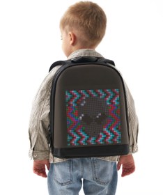 Resim Reyo PixelBag Mini Led Çocuk Çantası Siyah 