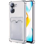 Resim Apsuwa Xiaomi Redmi 13C Kılıf Kartlıklı Şeffaf Silikon 