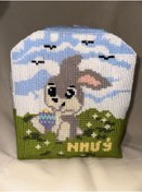 Resim Aksesuar Kadın Sırt Çantası Mavi Beyaz Mavi - Beyaz 