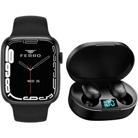 Resim FERRO Watch8 Gps Ve Nfc Hayalet Kd Özelikli Bluetooth Kulaklık Hediyeli Android & Ios Uyumlu Akıllı Saat 