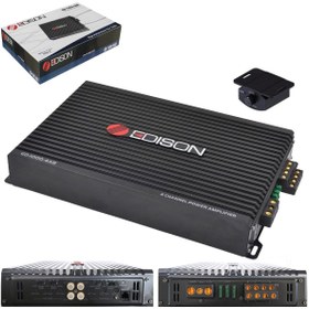 Resim Edison ED-1000.4AB Oto Anfi Stereo 4X125 Watt 4 Kanal Bass Kontrol 