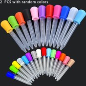 Resim Silikon ve Plastik Pipet Seti Toplu Uçlarla, Laboratuvar Deneyleri, İlaç Verme, Göz ve Kulak Bakımı İçin - Şekerli Yağ Mutfak Gummy Yapımı İçin Silikon ve Plastik Pipetler Işık Ampulü Uçlarıyla - Çok Renkli 