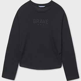 Resim Mayoral Siyah Kız Çocuk Sweatshirt 7423 Siyah 