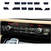 Resim Bmw 5 Serisi F10 Klima Kontrol Dügme Seti 12 Parçali 9331832 487203652 