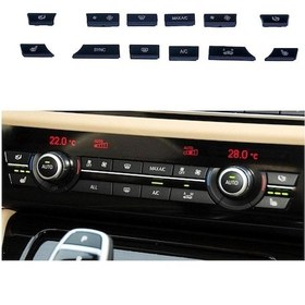 Resim Bmw 5 Serisi F10 Klima Kontrol Dügme Seti 12 Parçali 9331832 487203652 