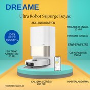 Resim Roborock 12000Pa emiş gücüyle Ultra Robot Süpürge Beyaz 