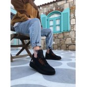 Resim Xon1 XON1606 Bağcıklı Rahat Yüksek Taban Siyah Taban Casual Erkek Spor Ayakkabı 