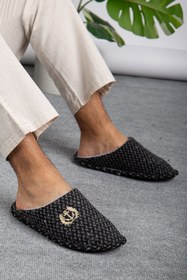 Resim Jackers Peluş Yumuşak İçi Polarlı Yıkanabilir Çapa Detaylı Yumuşak Ev Terliği 