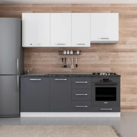 Resim Minar 205 Cm Mutfak Dolabı Beyaz Antrasit 205-A5 