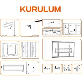 Resim Tivivor Tv Askı Aparatı 42''-55'' 