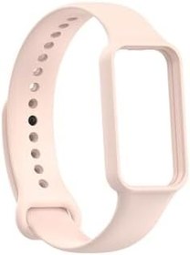 Resim Xiaomi Redmi Smart Band 2 İle Uyumlu Yumuşak Spor Silikon Kordon Açık Pembe 