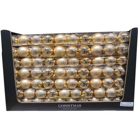 Resim Yılbaşı Ağacı Topu 10'lu Altın 5 cm 